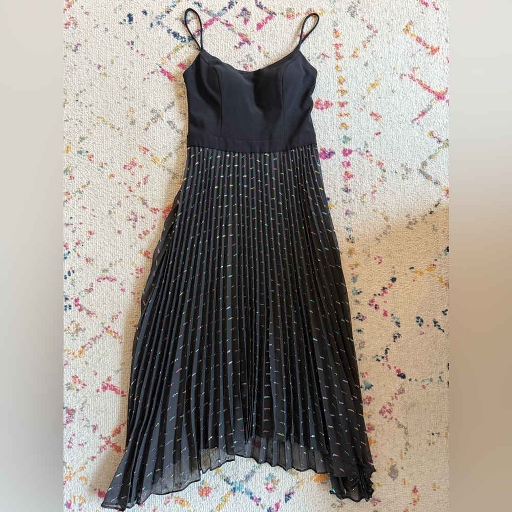 Aqua Form Elegant Black Spaghetti Strap Dress